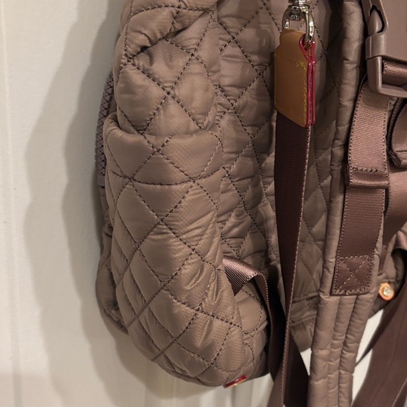 MZ Wallace Quilted Tan/mauve Backpack - Picture 3 of 10